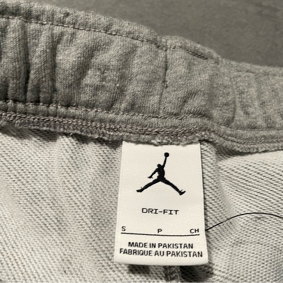 Nike Jordan Pants Mens Small Carbon Heather Drifit Crossover Fleece Jogger Sweat - Picture 3 of 5